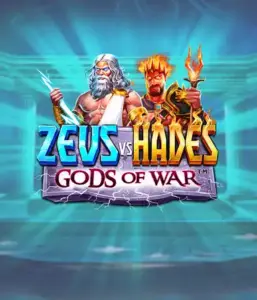 Experience the mythological conflict of Zeus vs Hades: Gods of War slot by Pragmatic Play, featuring Zeus with his thunderbolt opposite Hades, the fiery ruler of the underworld. This image portrays the intense rivalry between ancient deities, with a dynamic background. Ideal for fans of Greek myths, promising a thrilling escape. 