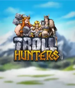 Enter the realm of "Troll Hunters," where bold Viking warriors stand ready to battle their foes. The logo features a male and female Viking, equipped with weapons, with a cold landscape. They emanate strength and courage, capturing the spirit of the game's adventurous theme.