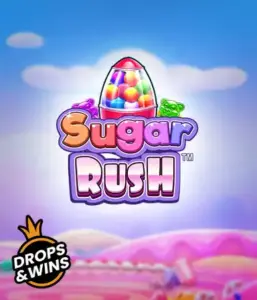 Experience the colorful world of Sugar Rush by Pragmatic Play, with a colorful candy dispenser set against a fantastic background of candyland. This image captures the joy and thrill of the game, enhanced with vivid candies and charming typography. Perfect for players seeking a sweet adventure, delivering endless entertainment. 